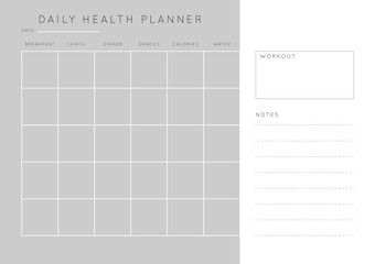 Planner sheet vector