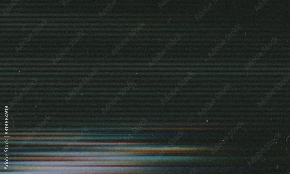 Fototapete abstract background with copy space for text, old tv scan line monitor for glitch overlay
