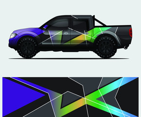 truck decal graphic wrap vector, abstract background
