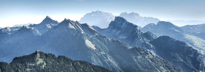 High mountains in Switzerland