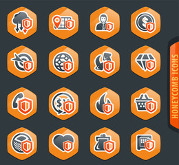 Insurance icons set