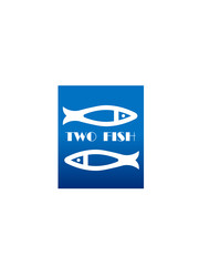Fish  logo on a white background