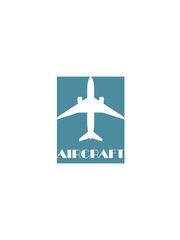 Aircraft logo on a white background