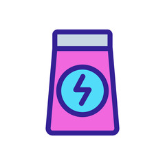 Energy food icon vector. Thin line sign. Isolated contour symbol illustration