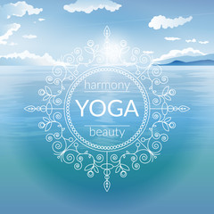 Template of poster for International Yoga Day