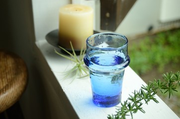 Delicious water of Moroccan glass