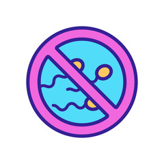 passive insemination icon vector. Thin line sign. Isolated contour symbol illustration