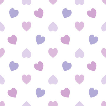 Purple Hearts Seamless Pattern Stock Illustration - Download Image Now - Purple  Heart Medal, Backgrounds, Shape - iStock