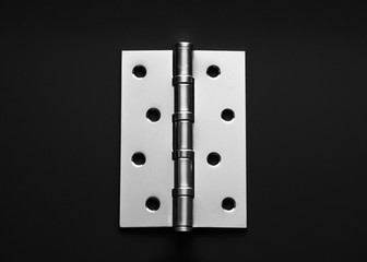 Door hinges, hold the door, on a black background