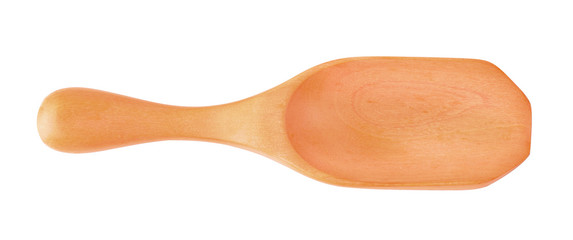 wooden spoon on a white background