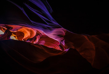 Antelope Canyon, a slot canyon in the American Southwest, on Navajo land east of Page, Arizona, USA