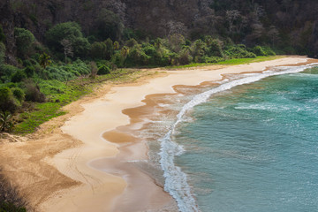 View of the paradisiacal Sancho beach in Fernando de Noronha