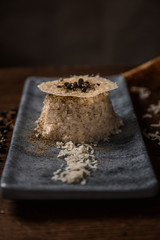 Food photography, rice pepper and cheese