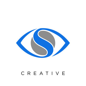 s eye logo design vector icon symbol