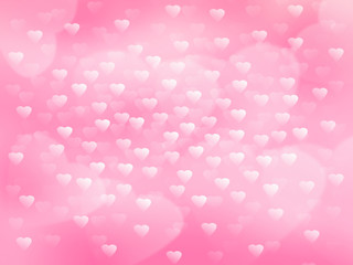 Abstract pink heart background for valentine.