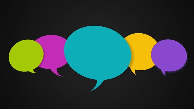bulle de dialogue- communication website animation