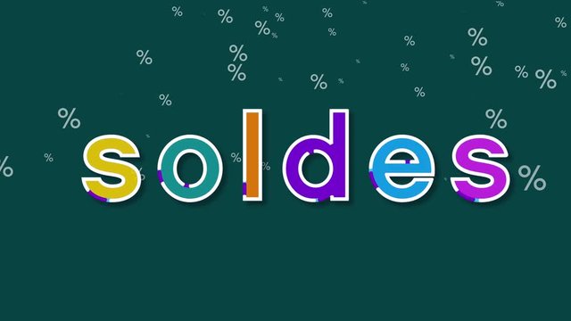 soldes, r&eacute;duction, offre sp&eacute;ciale, marketing animation