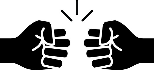 Fist Bump icon - vector