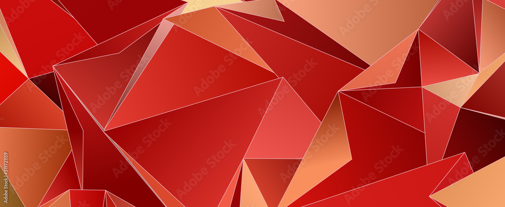 Wall mural abstract low-poly background. triangulated texture. design 3d. polygonal geometrical pattern. triang