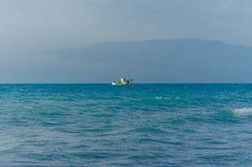 Splashing wave on the Black sea.