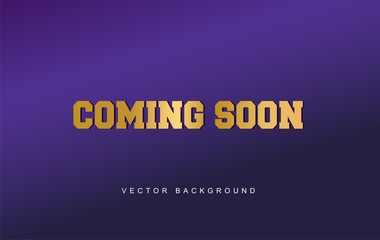 Coming Soon Text with background. Vector Illustration