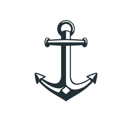 ship anchor vector graphic design for logo and illustration