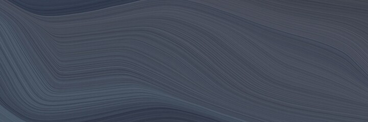 Fototapeta na wymiar colorful header design with dark slate gray, very dark blue and dim gray colors. dynamic curved lines with fluid flowing waves and curves
