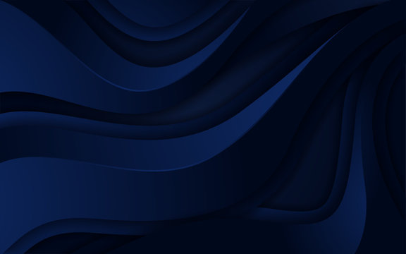 Dark Blue Gradient Hex Background Stock Illustration - Download