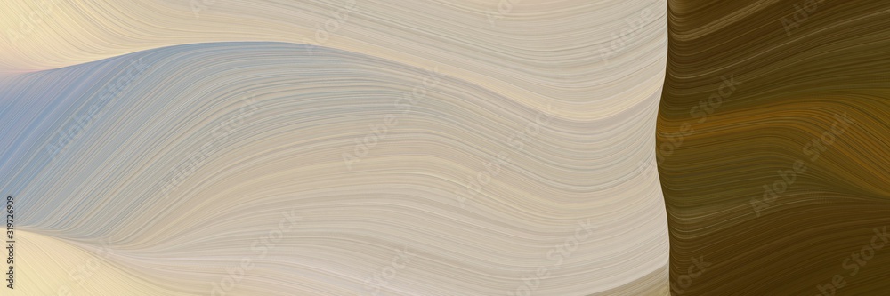 Aufkleber surreal header with ash gray, chocolate and dark gray colors. dynamic curved lines with fluid flowing waves and curves