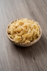 cooked sauerkraut, german fermented cabbage