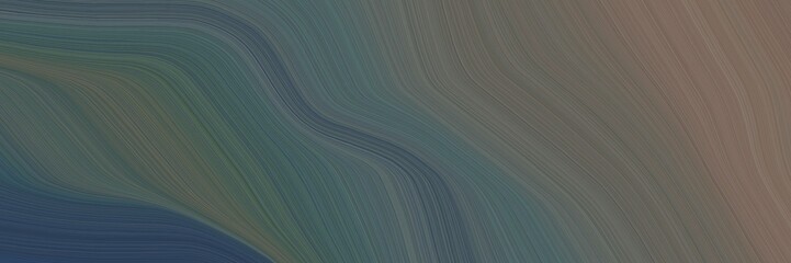 surreal banner design with dim gray, pastel brown and dark slate gray colors. dynamic curved lines with fluid flowing waves and curves