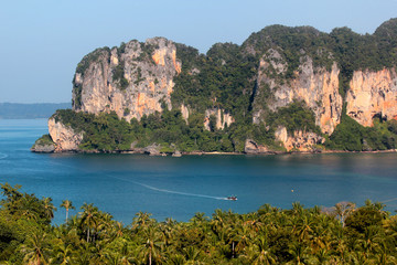 View of Tonsai Bay in Krabi, Thailand.