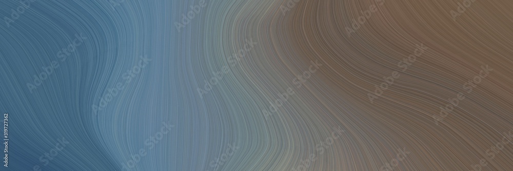 Poster artistic designed horizontal header with dim gray, old mauve and light slate gray colors. dynamic curved lines with fluid flowing waves and curves