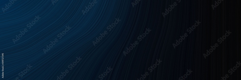 Aufkleber modern header with black, very dark blue and very dark green colors. dynamic curved lines with fluid