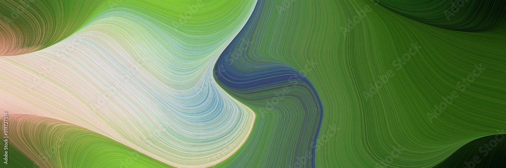 Aufkleber colorful header design with dark olive green, pastel gray and dark sea green colors. dynamic curved 