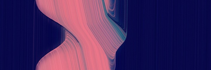 colorful horizontal header with very dark blue, pale violet red and dim gray colors. dynamic curved lines with fluid flowing waves and curves