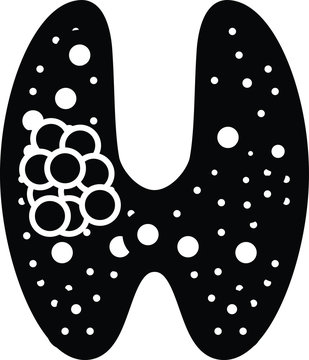 recommend clip art: Thyroid icon, vector