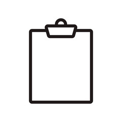 Clipboard, checklist, task icon in trendy outline style design. Vector graphic illustration. Clipboard icon for website design, logo, and ui. Editable vector stroke.Pixel perfect. EPS 10.