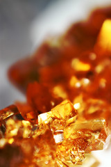 Macro of rock candy texture