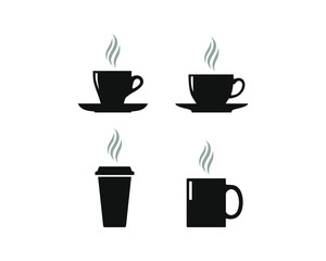 template coffee icon vector design