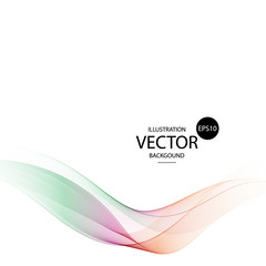 abstract vector wave. layout for presentation or advertising. eps 10