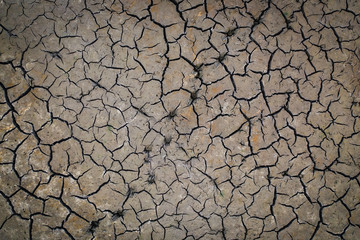 Cracked soil as a symbol of global warming. Background of dry ground.