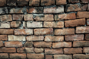 Old brick block wall for background