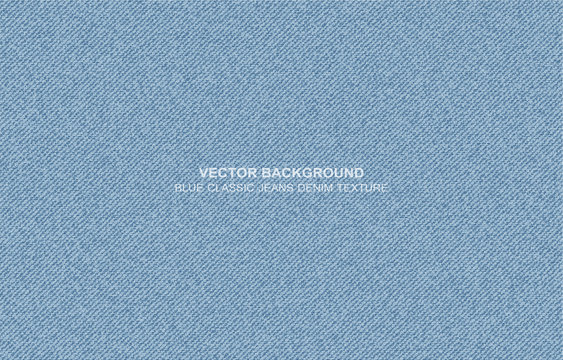 Vector background Blue jeans classic denim texture - background for copy space for text