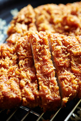 Tonkatsu, Japanese deep fried pork cutlet 