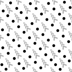 Abstract background with arrows design. Geometric seamless pattern. Modern stylish abstract texture. Monochrome template for prints, textiles, wrapping, wallpaper, website, etc. Vector illustration.