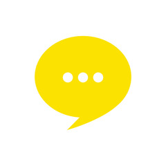 Speech bubble Icon vector flat design