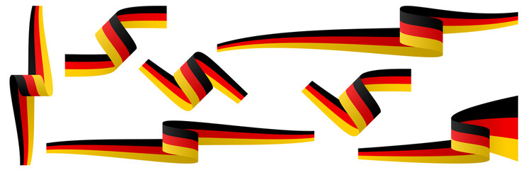 collection of german country flag banners