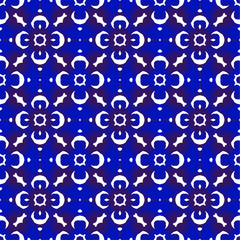 cute indigo pattern