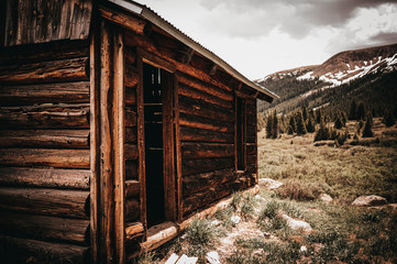 abandoned old cabin
